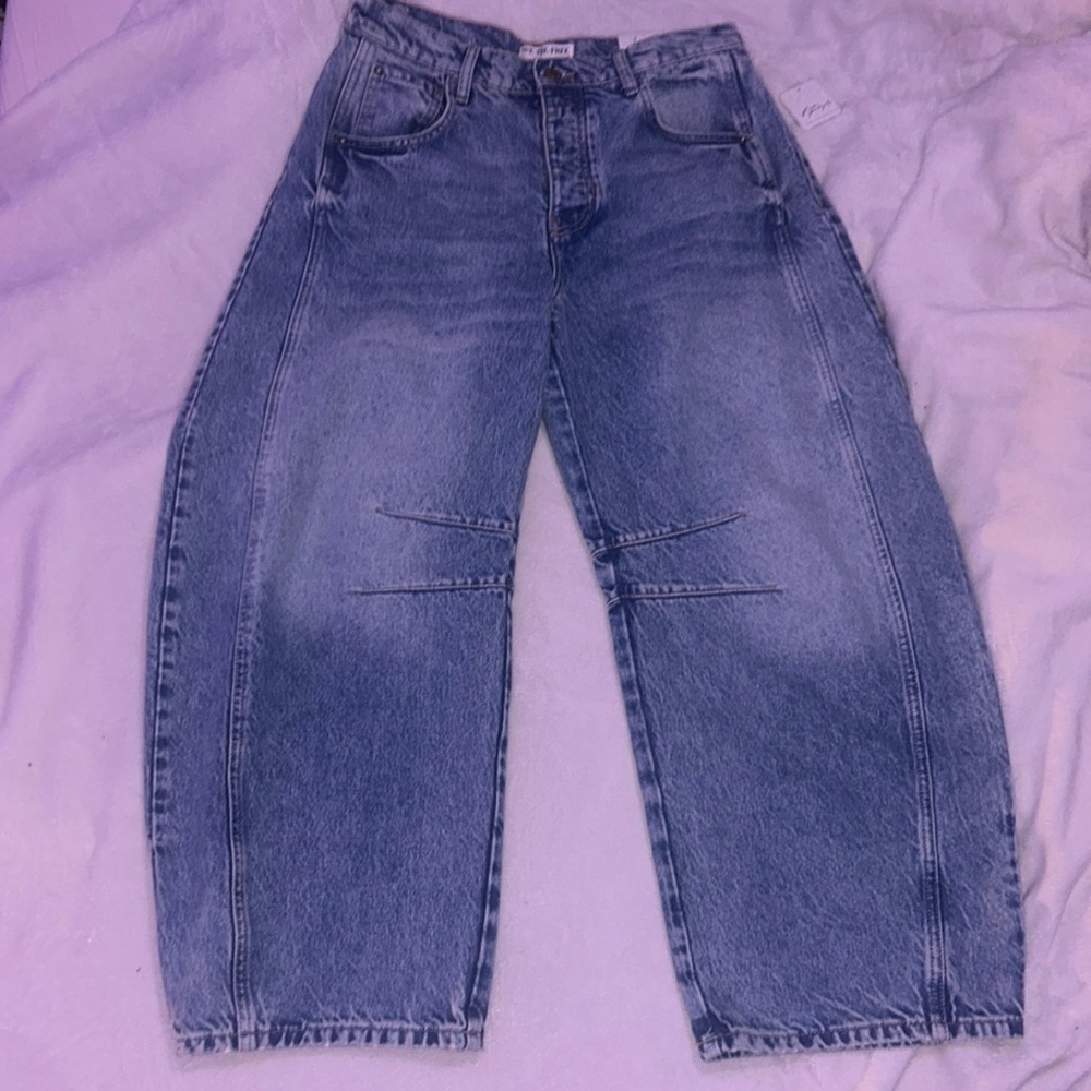 Brand New Free People Mid Rise Barral Jeans Size 28